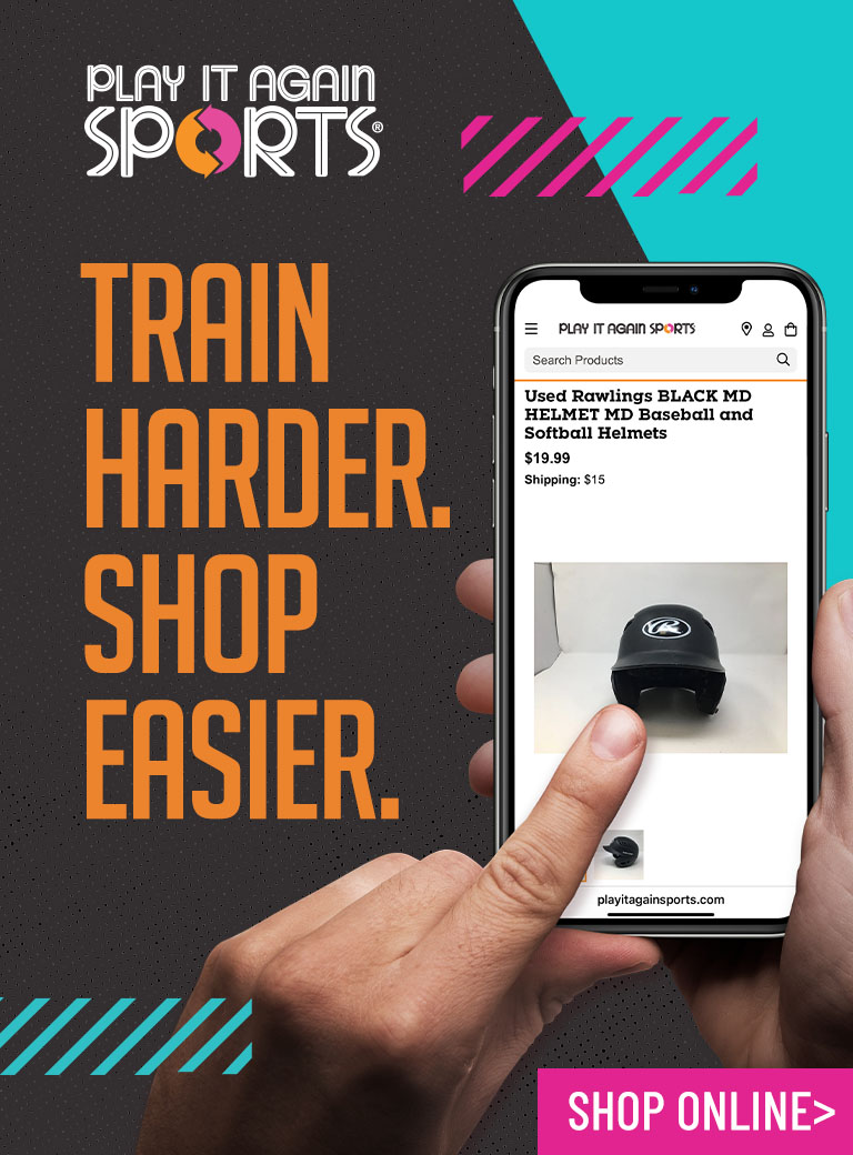 Image of cell phone and pointing finger indicating shop on line
